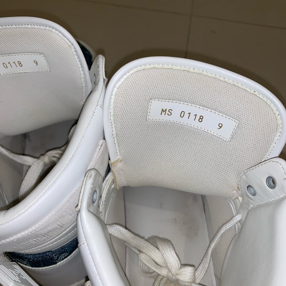 Louis Vuitton Leather/Denim Hightop - Picture 3 of 8